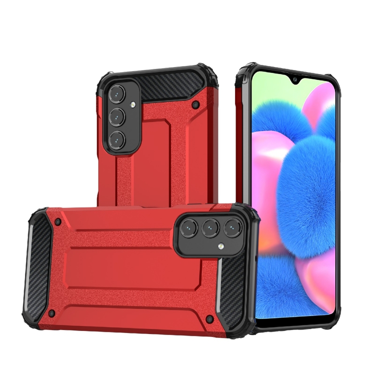 

For Samsung Galaxy A24 Magic Armor TPU Hard PC Phone Case(Red)