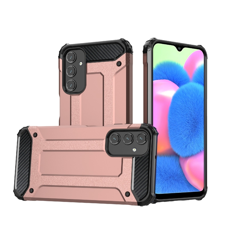 

For Samsung Galaxy A24 Magic Armor TPU Hard PC Phone Case(Rose Gold)