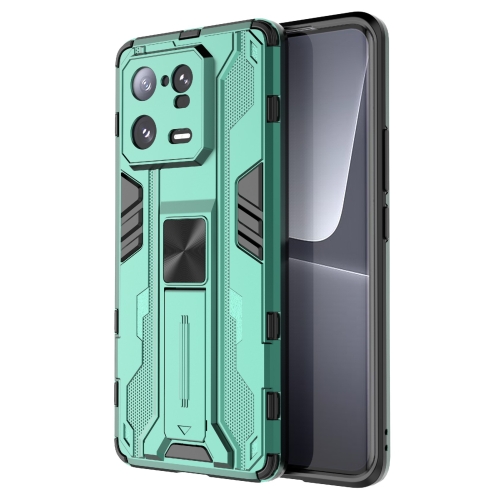 

For Xiaomi 13 Pro 5G Supersonic PC + TPU Shock-proof Protective Phone Case with Holder(Green)