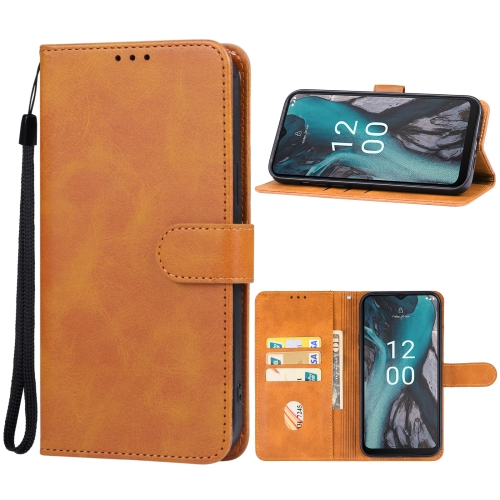 

For Nokia C22 Leather Phone Case(Brown)
