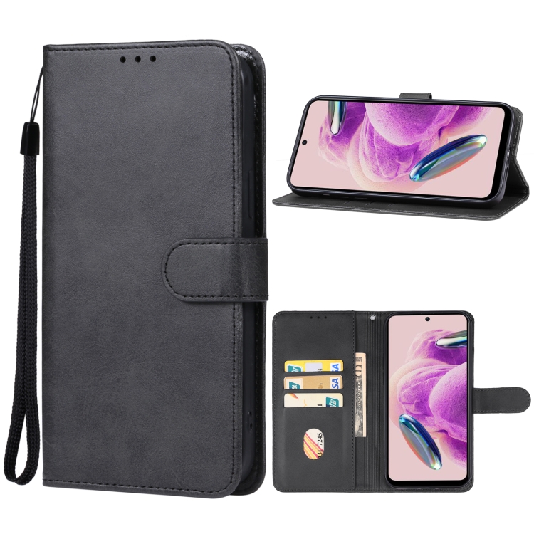

For Xiaomi Redmi Note 12S Leather Phone Case(Black)
