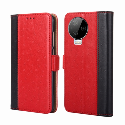 

For Infinix Note 12 Pro 4G Ostrich Texture Flip Leather Phone Case(Red)