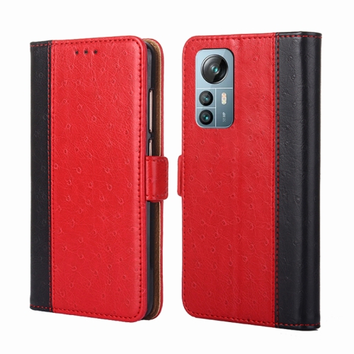 

For Blackview A85 Ostrich Texture Flip Leather Phone Case(Red)