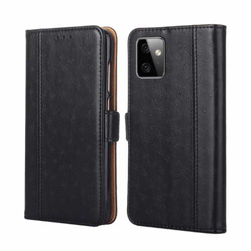 

For Motorola Moto G Power 2023 Ostrich Texture Flip Leather Phone Case(Black)