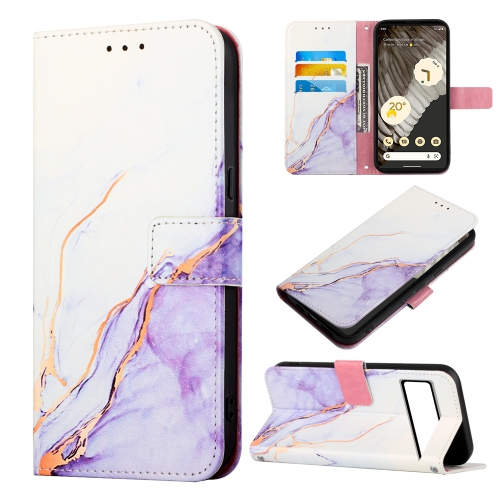 

For Google Pixel 8 PT003 Marble Pattern Flip Leather Phone Case(LS006)