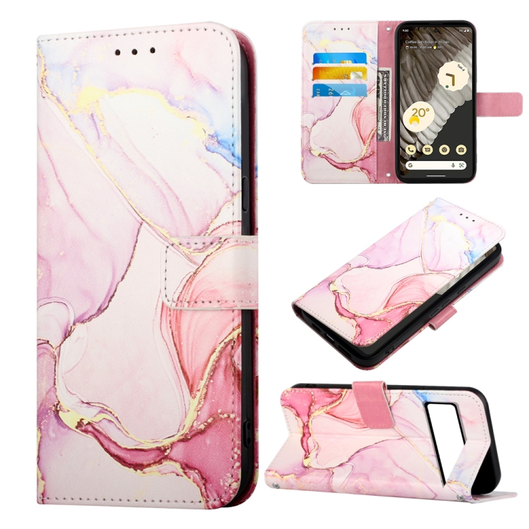 

For Google Pixel 8 Pro PT003 Marble Pattern Flip Leather Phone Case(LS005)