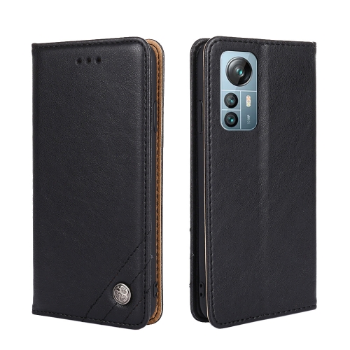 

For Blackview A85 Non-Magnetic Retro Texture Leather Phone Case(Black)