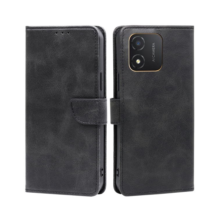 

For Honor X5 4G Calf Texture Buckle Flip Leather Phone Case(Black)