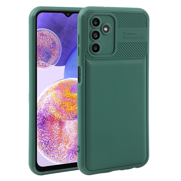 

For Samsung Galaxy A13 5G Twill Texture TPU Shockproof Phone Case(Green)