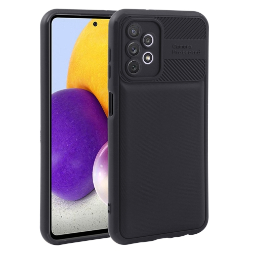 

For Samsung Galaxy A22 4G Twill Texture TPU Shockproof Phone Case(Black)