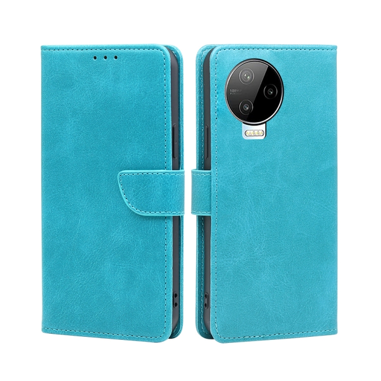 

For Infinix Note 12 Pro 4G/Note 12 2023 Calf Texture Buckle Flip Leather Phone Case(Blue)