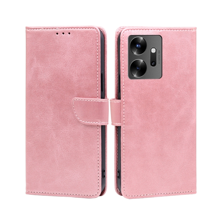 

For Infinix Zero 20 Calf Texture Buckle Flip Leather Phone Case(Rose Gold)