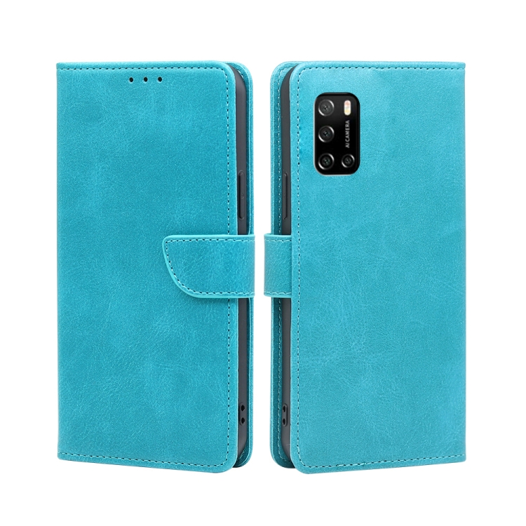 

For Rakuten Big S Calf Texture Buckle Flip Leather Phone Case(Blue)