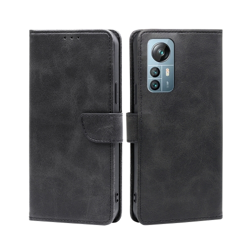 

For Blackview A85 Calf Texture Buckle Flip Leather Phone Case(Black)