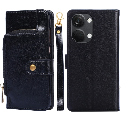 

For OnePlus Ace 2V 5G Zipper Bag Leather Phone Case(Black)