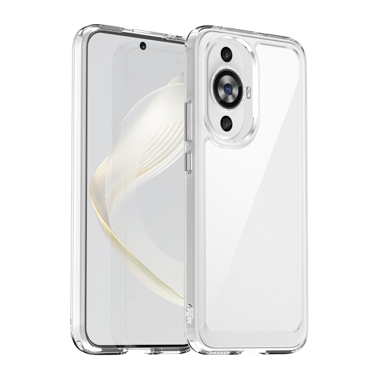 

For Huawei Nova 11 Colorful Series Acrylic + TPU Phone Case(Transparent)