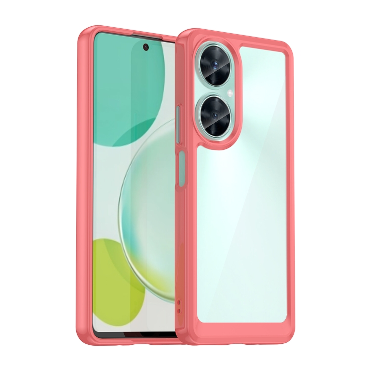 

For Huawei Enjoy 60 Pro Colorful Series Acrylic + TPU Phone Case(Red)
