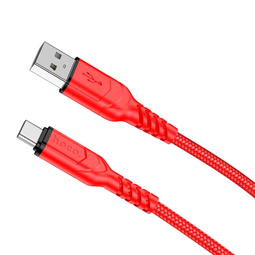 

hoco X59 Victory 3A USB to USB-C / Type-C Charging Data Dable, Length:2m(Red)