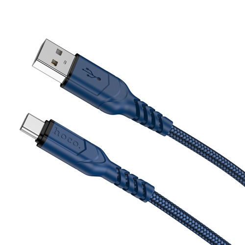 

hoco X59 Victory 3A USB to USB-C / Type-C Charging Data Dable, Length:2m(Blue)