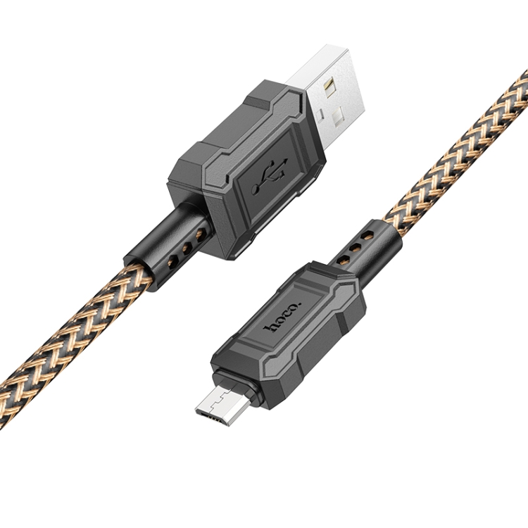 

hoco X94 Leader 2.4A USB to Micro USB Charging Data Dable, Length:1m(Gold)