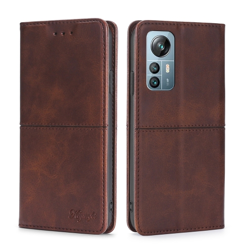 

For Blackview A85 Cow Texture Magnetic Horizontal Flip Leather Phone Case(Dark Brown)