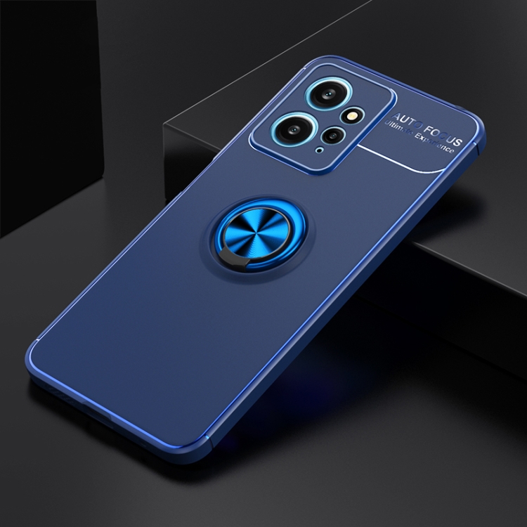 

For Xiaomi Redmi Note 12 4G Global Metal Ring Holder TPU Phone Case(Blue)