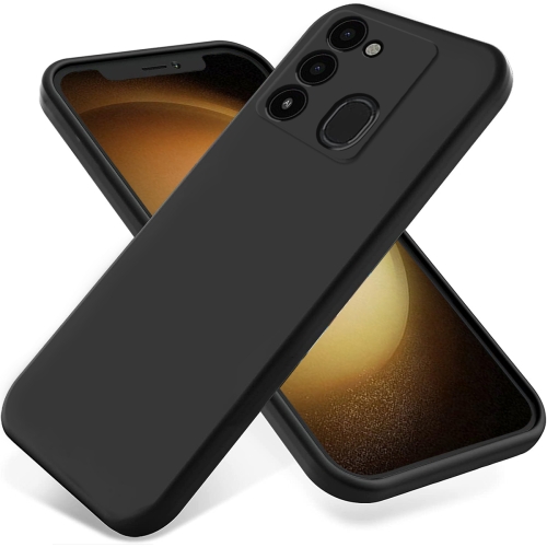 

For Tecno Spark Go 2022 / Spark 8C / Spark 9 Pure Color Liquid Silicone Shockproof Phone Case(Black)