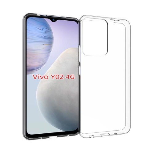 

For vivo Y02 4G Waterproof Texture TPU Phone Case(Transparent)