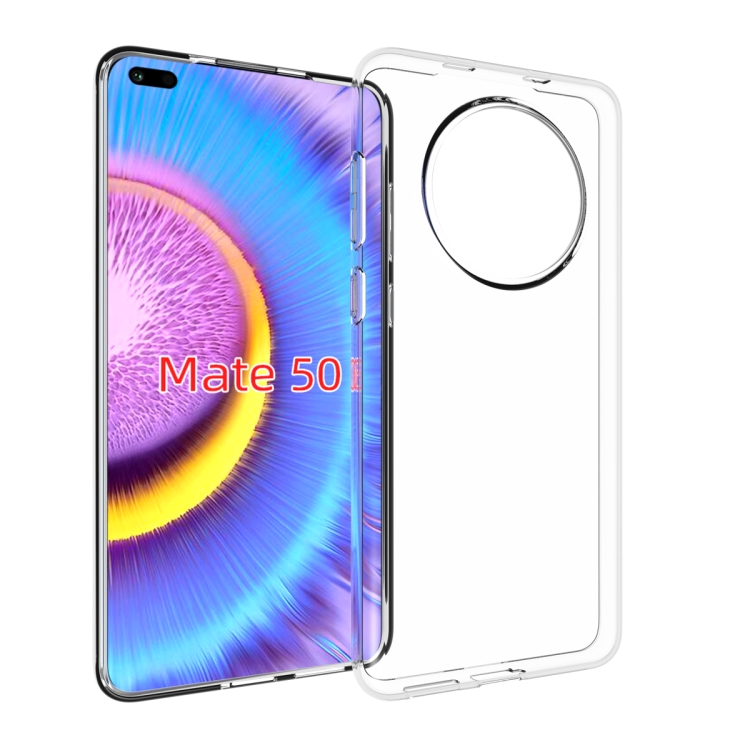 

For Huawei Mate 50 Waterproof Texture TPU Phone Case(Transparent)