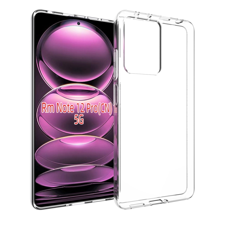 

For Xiaomi Redmi Note 12 Pro 5G China Waterproof Texture TPU Phone Case(Transparent)