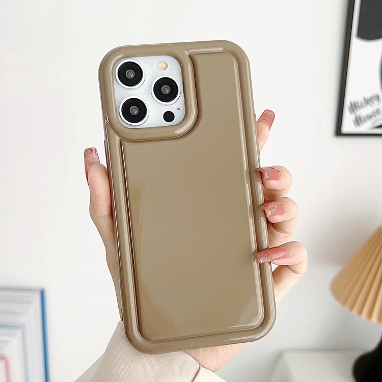 

For iPhone 14 Pro Car Painted Airbag TPU Phone Case(Copper Green)