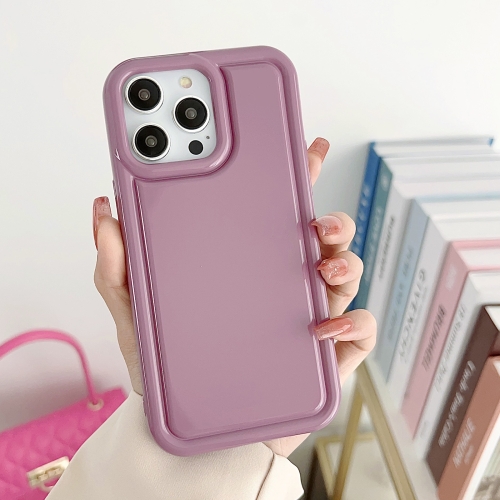 

For iPhone 13 Car Painted Airbag TPU Phone Case(Purple)