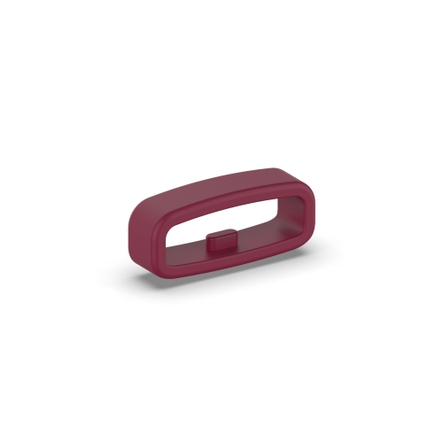 

20mm 10pcs Universal Watch Band Fixed Silicone Ring Safety Buckle(Wine Red)