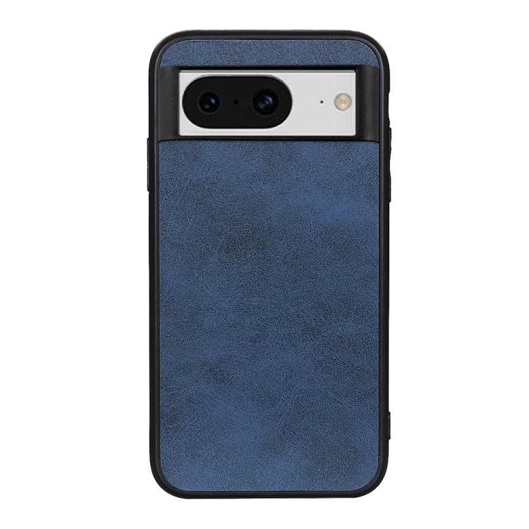 

For Google Pixel 8 Two-color Calf Texture Shockproof Phone Case(Blue)