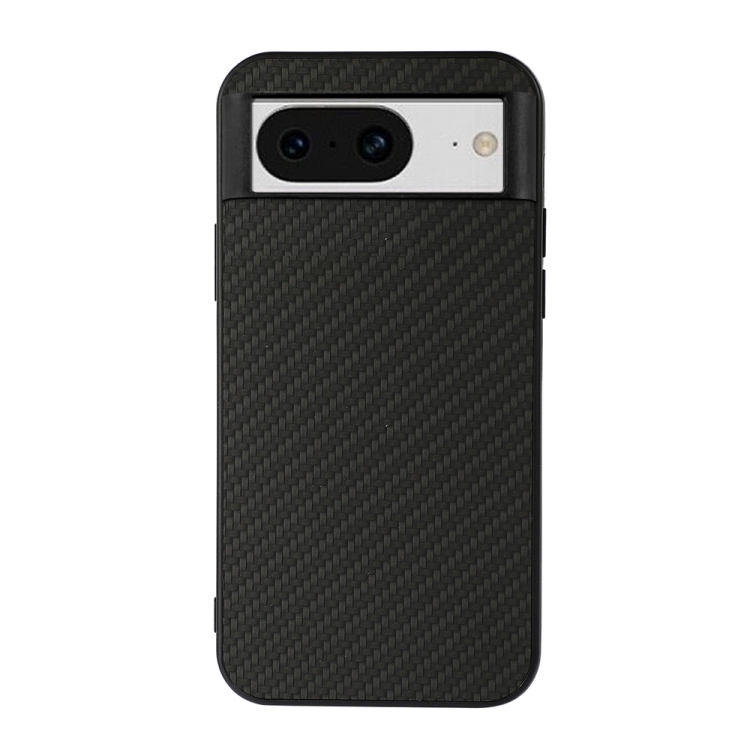 

For Google Pixel 8 Carbon Fiber Texture PU Phone Case(Black)