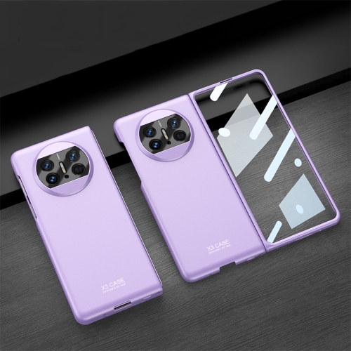 

For Huawei Mate X3 GKK Integrated Ultra-thin Full Coverage Phone Flip Case(Purple)