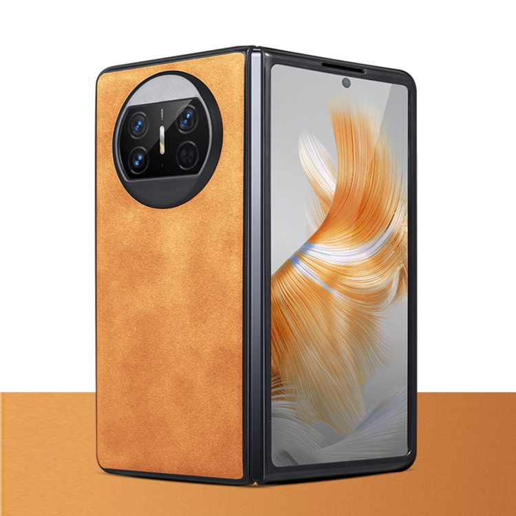 

For Huawei Mate X3 Sheepskin Shockproof Phone Case(Yellow)