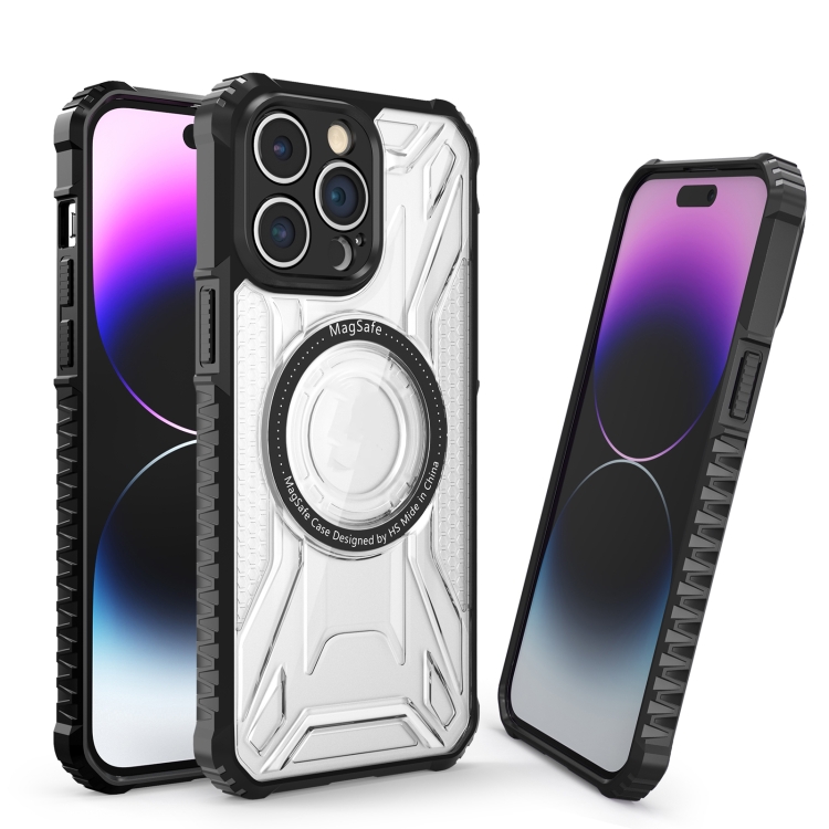 

For iPhone 11 Double-sided Non-slip PC+TPU Magsafe Magnetic Phone Case(Black)