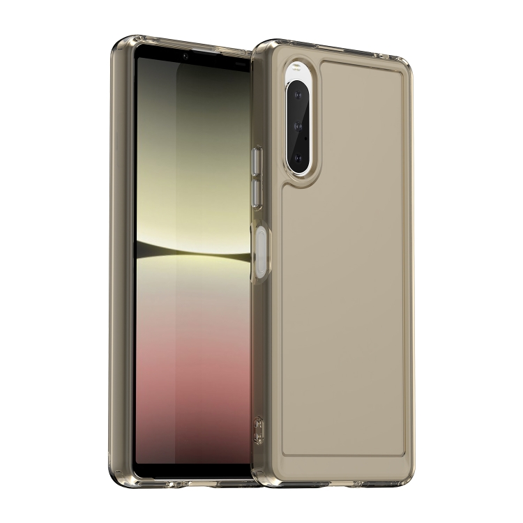 

For Sony Xperia 10 V Candy Series TPU Phone Case(Transparent Grey)