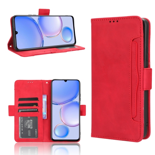 

For Huawei Enjoy 60 4G Skin Feel Calf Texture Card Slots Leather Phone Case(Red)