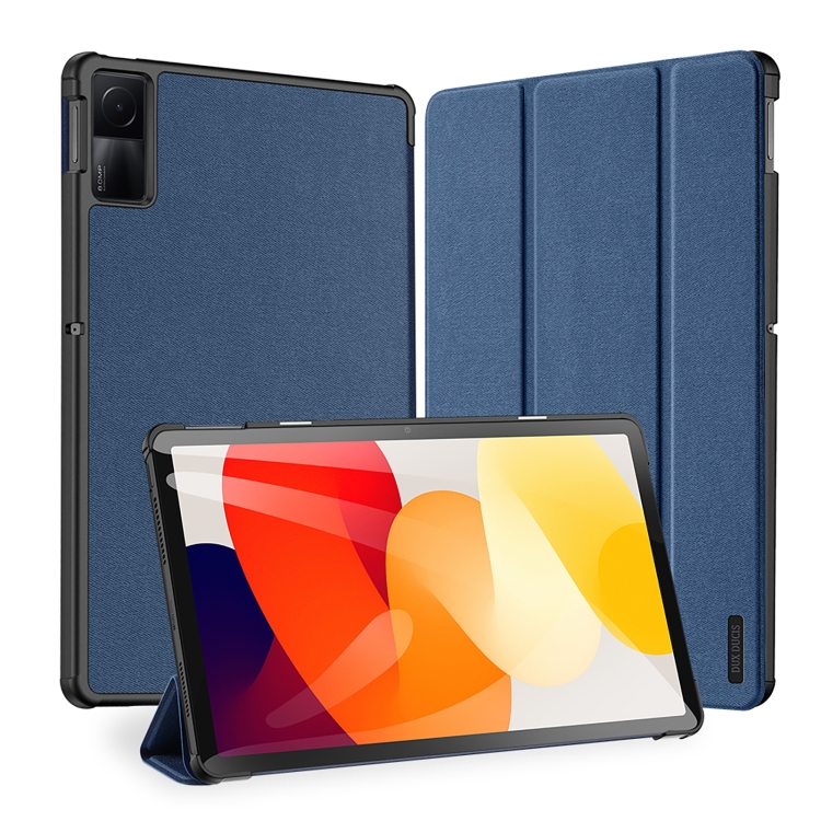 

For Xiaomi Redmi Pad SE DUX DUCIS Domo Series Magnetic Flip Leather Tablet Case(Blue)