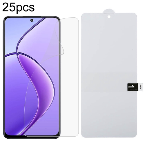 

For Realme 12 25pcs Full Screen Protector Explosion-proof Hydrogel Film