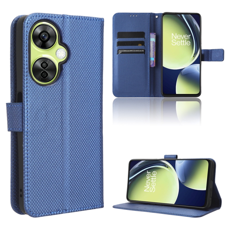 

For OnePlus Nord CE 3 Lite Diamond Texture Leather Phone Case(Blue)
