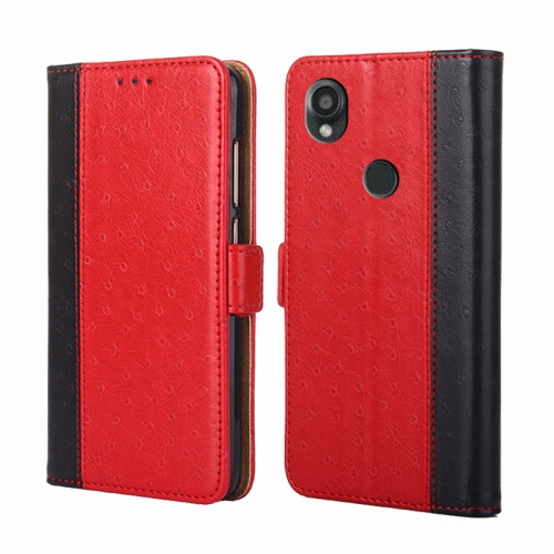 

For Kyocera Digno SX3-KYG02 Ostrich Texture Horizontal Flip Leather Phone Case(Red)