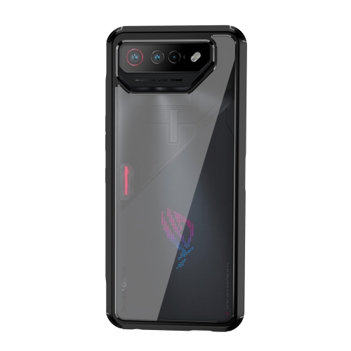 

For Asus ROG Phone 7 / 7 Ultimate Clear PC + TPU Shockproof Phone Case(Black)