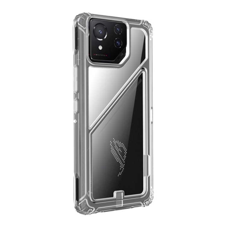 

For Asus ROG Phone 8 Pro PC + TPU Shockproof Phone Case with Magnetic Holder(Translucent)
