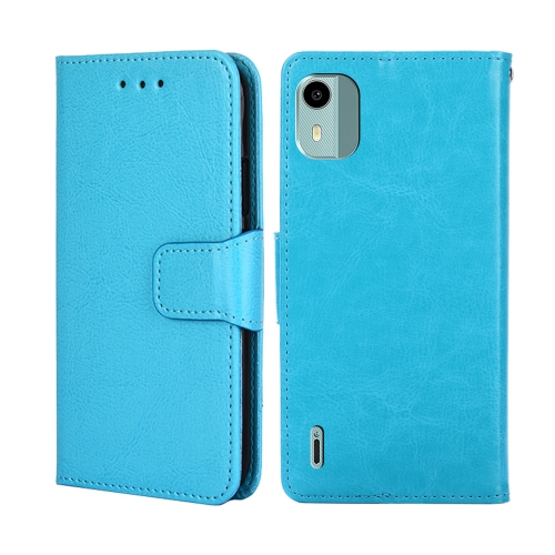 

For Nokia C12 Crystal Texture Leather Phone Case(Royal Blue)