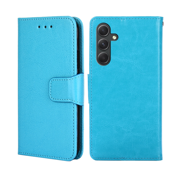 

For Samsung Galaxy A54 5G Crystal Texture Leather Phone Case(Sky Blue)