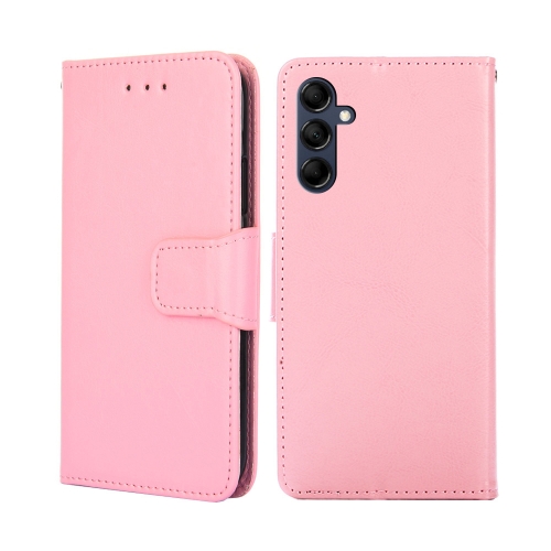 

For Samsung Galaxy M14 5G Crystal Texture Leather Phone Case(Pink)