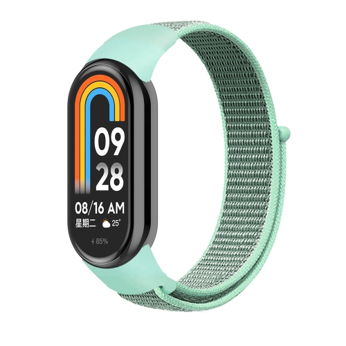 For Xiaomi Mi Band 8 Loop Nylon Watch Band(Blue Sea Color) webbing nylon strap boat canopy strap boat canopy straps double end hook bimini top hardware for adjustable awning for sellers